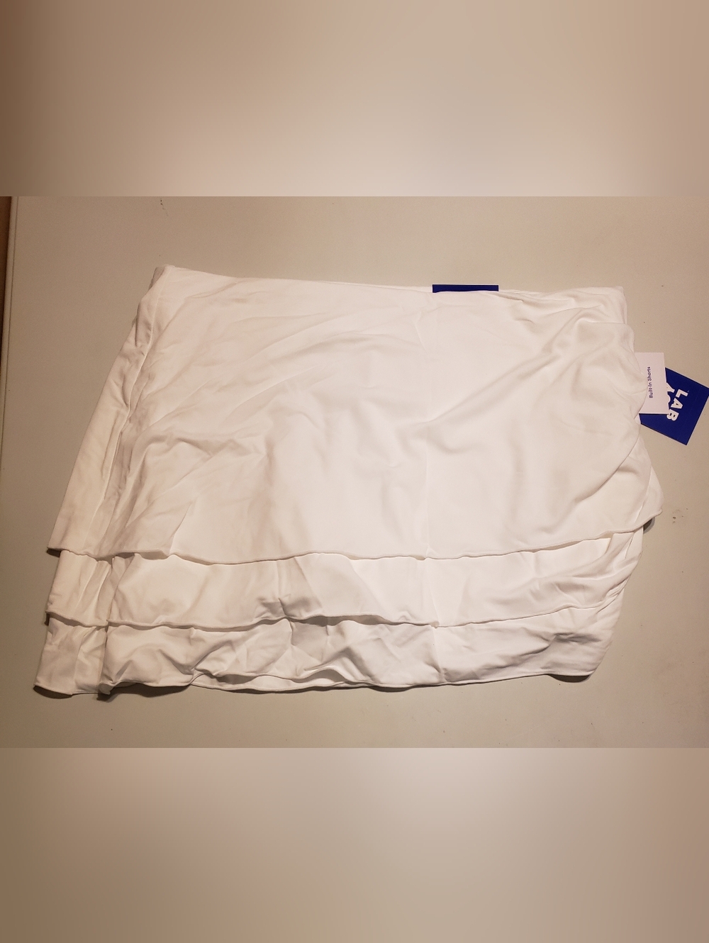 JoyLab White Layered Mini Skirt with Ruffle Tiers